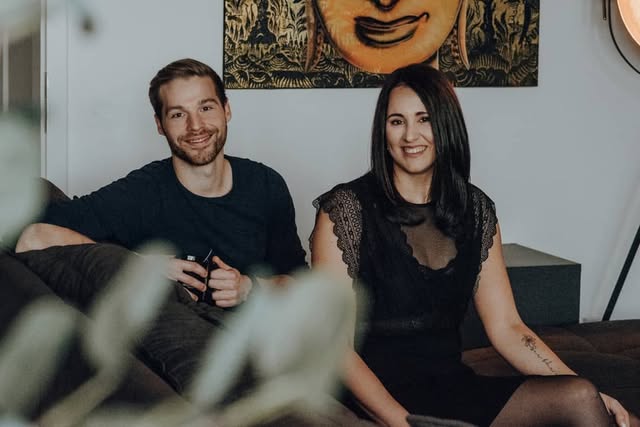 Svenja Eichner und Felix Beck von Cloud Seven zuhause in Nürnberg